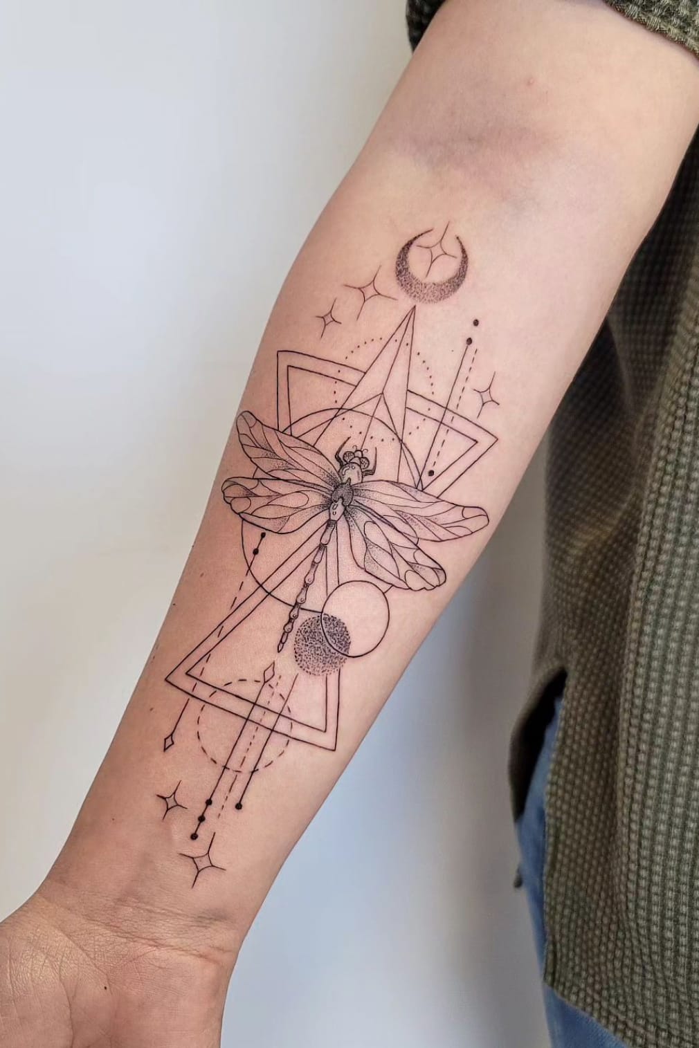 Custom Dragonfly Tattoo