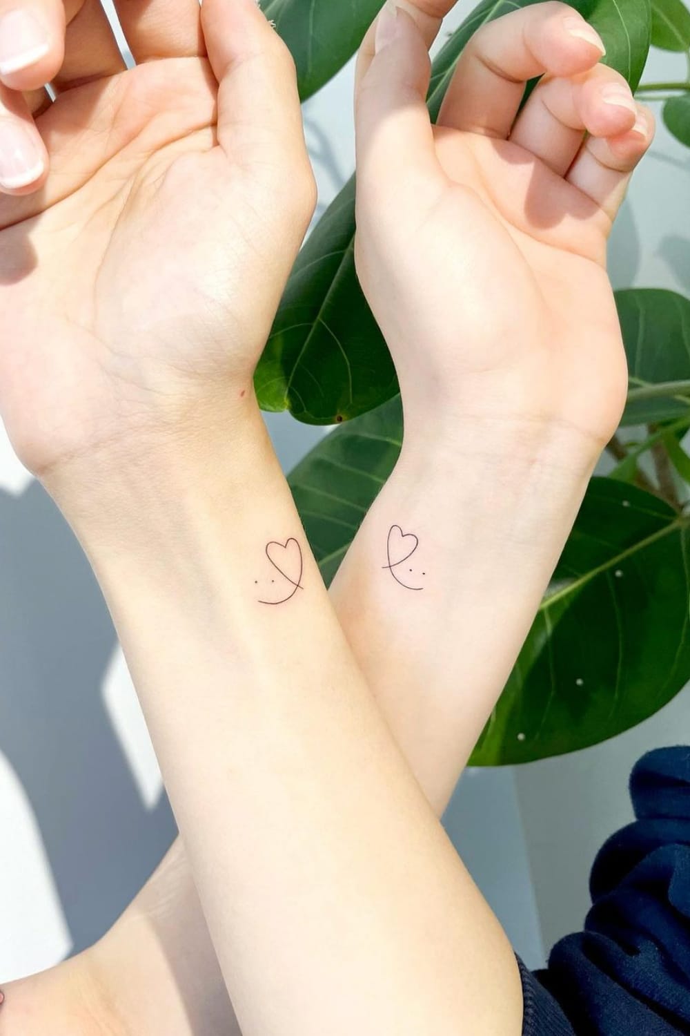 Cute Smiley Friendship Tattoo