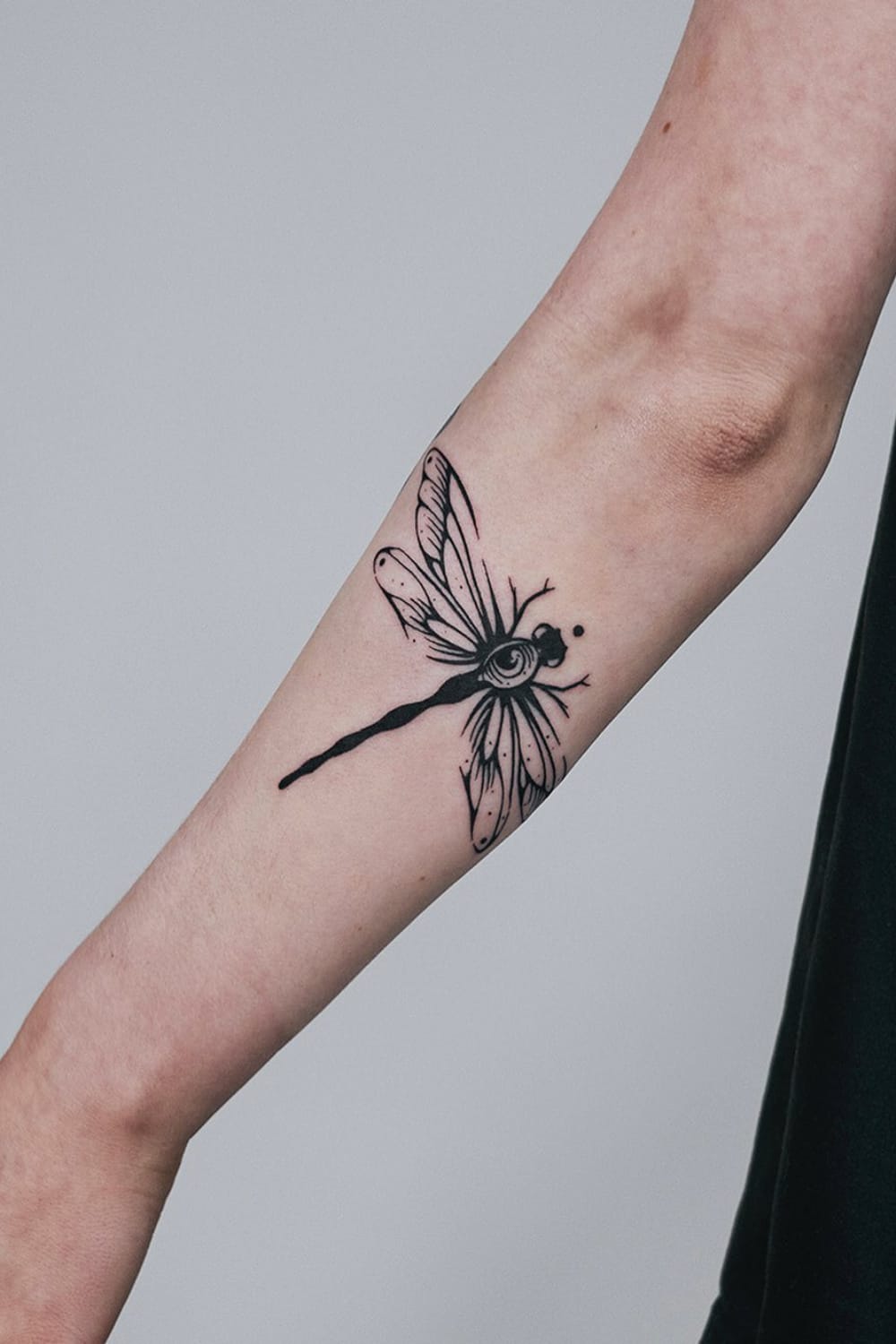 Eye and Dragonfly Tattoo