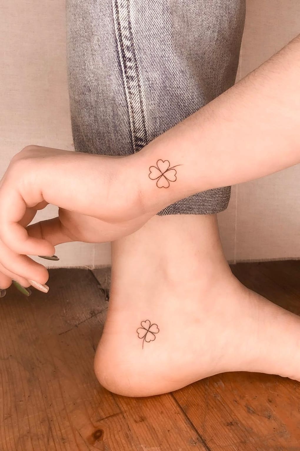 Four Leaf Clover Friendship Tattoo