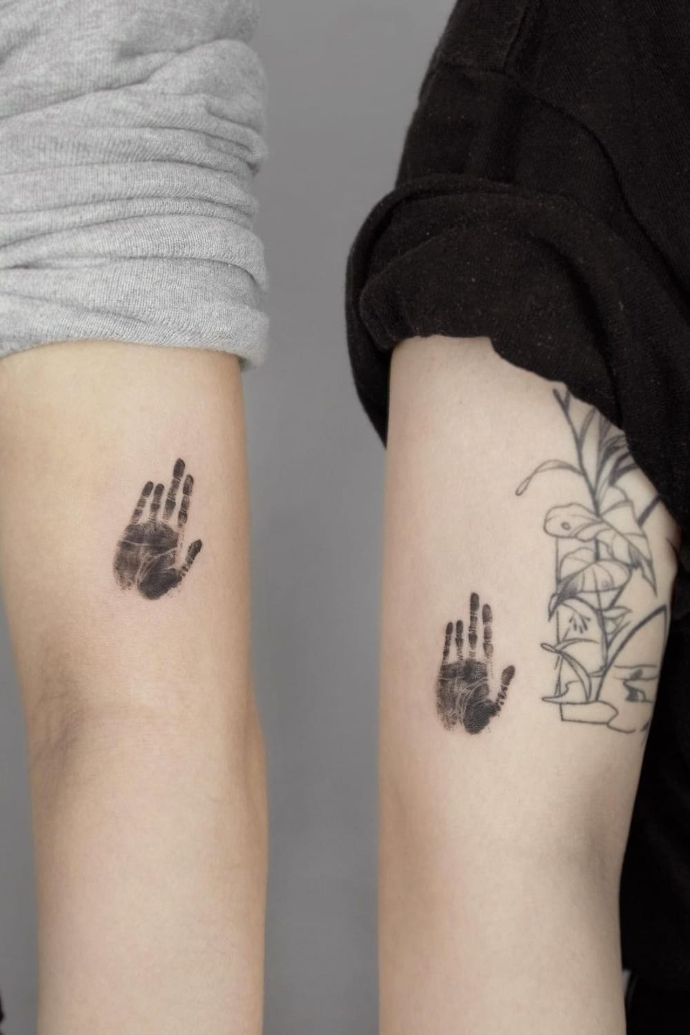 Hand Print Friendship Tattoo