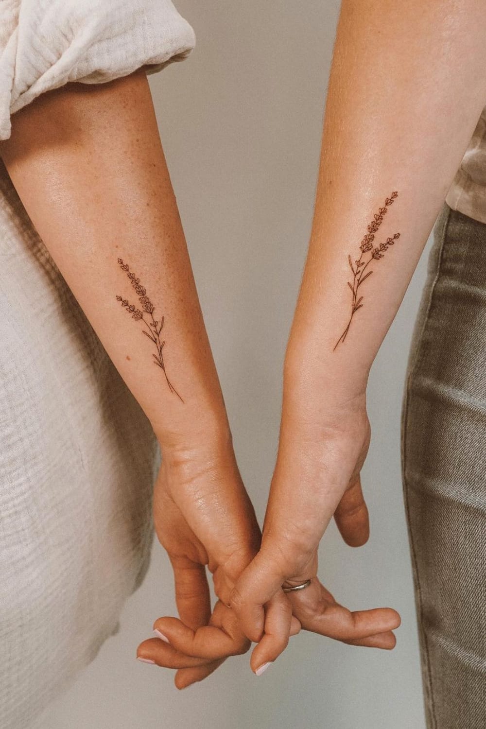 Lavender Friendship Tattoo