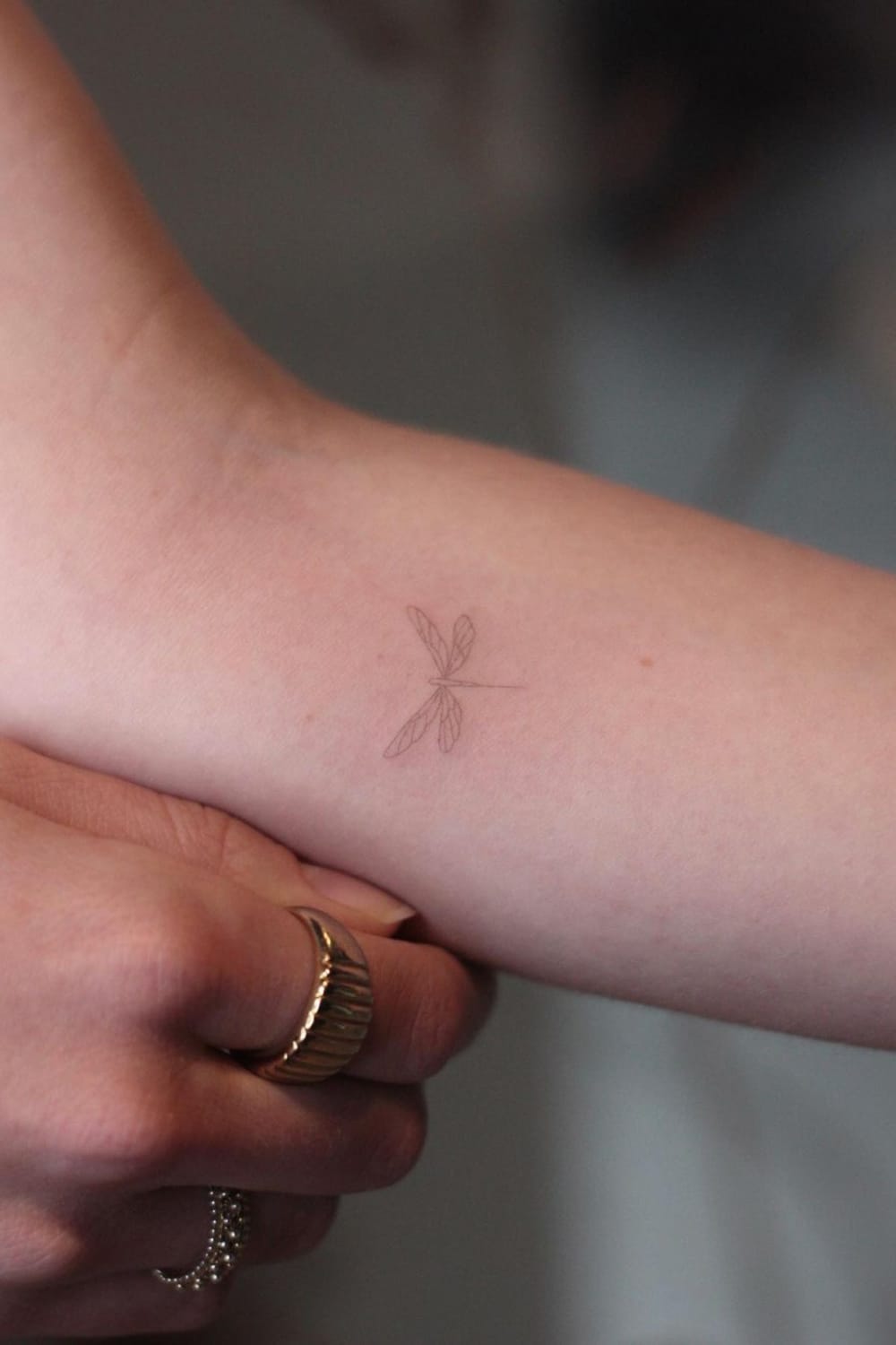 Mini Dragonfly Tattoo