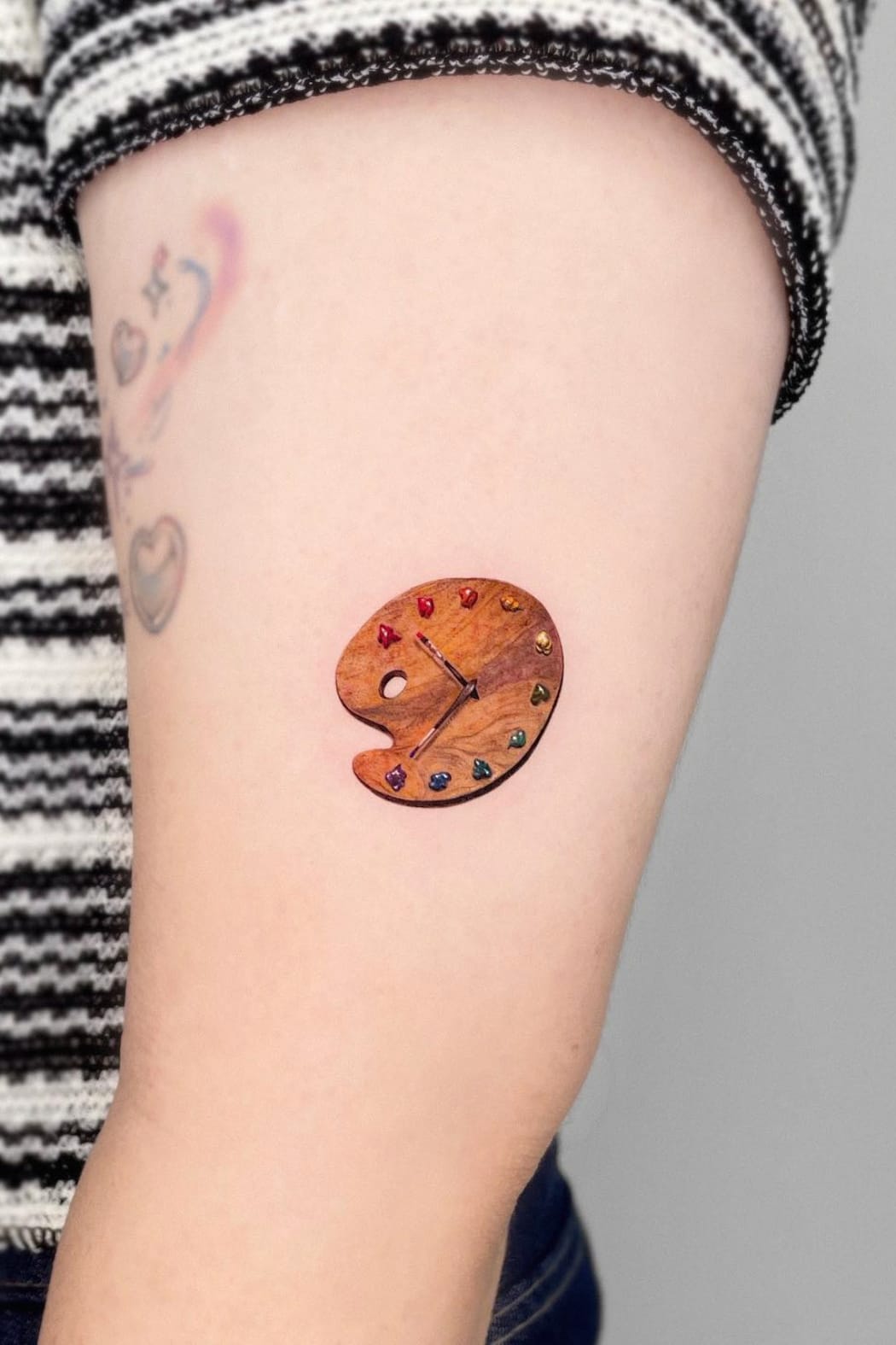 Palette Clock Tattoo