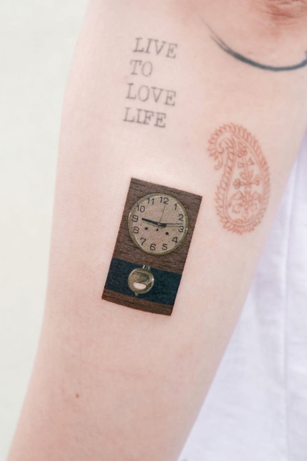 Simple Clock Tattoo