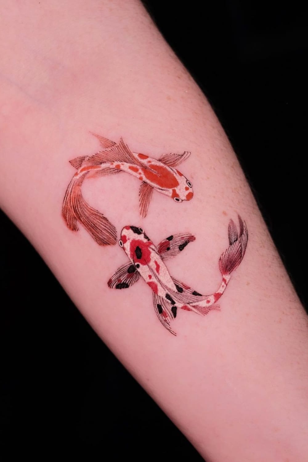 Cute Koi Fish Tattoo