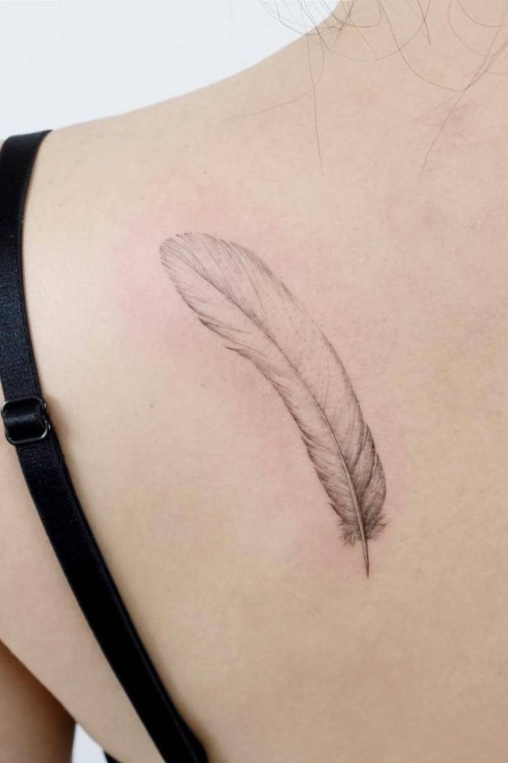 Feather Tattoo on Back