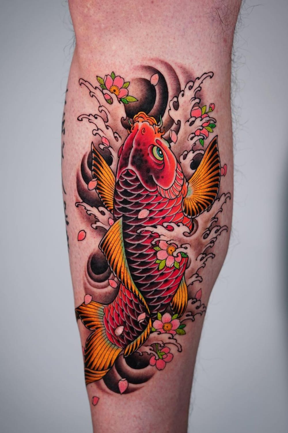 Japanese Style Koi Fish Tattoo