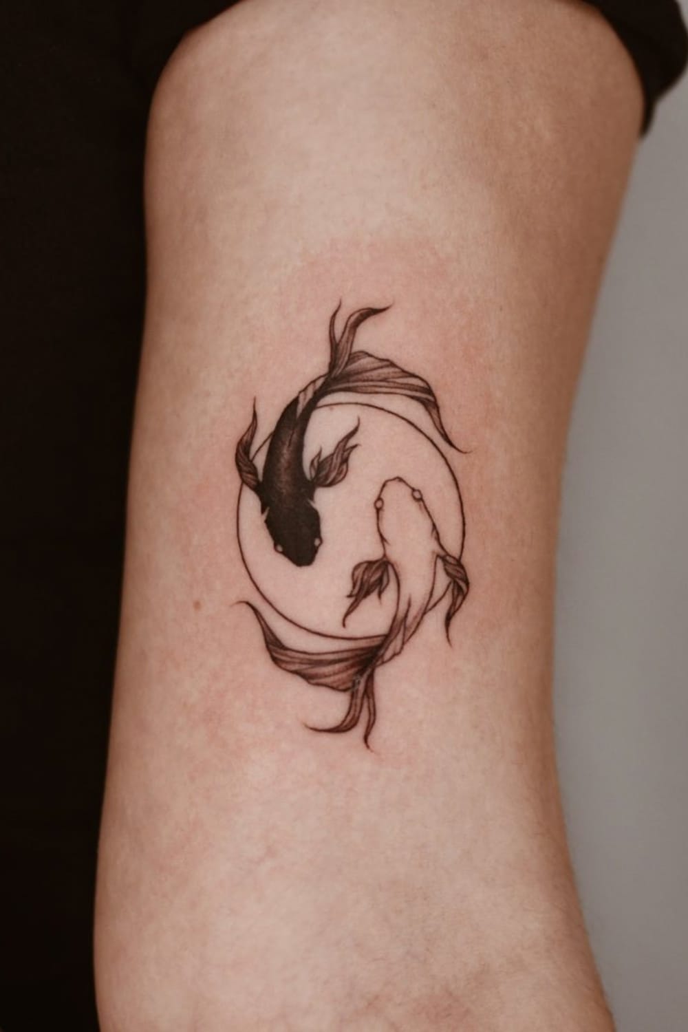 Koi Fish Yin Yang Tattoo