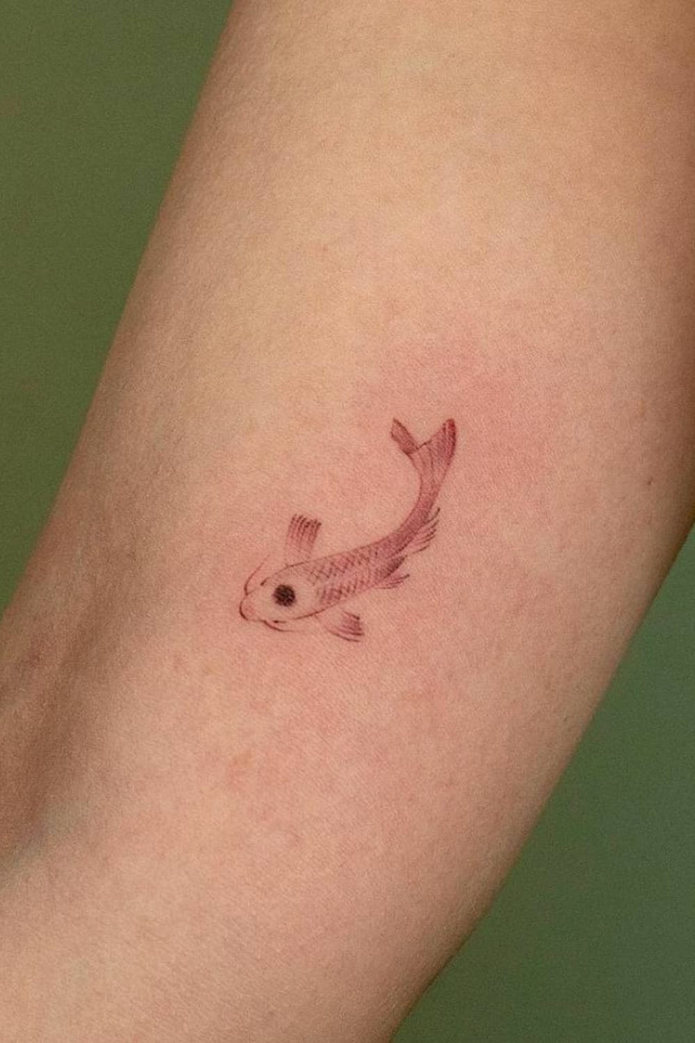 Mini Koi Fish Tattoo