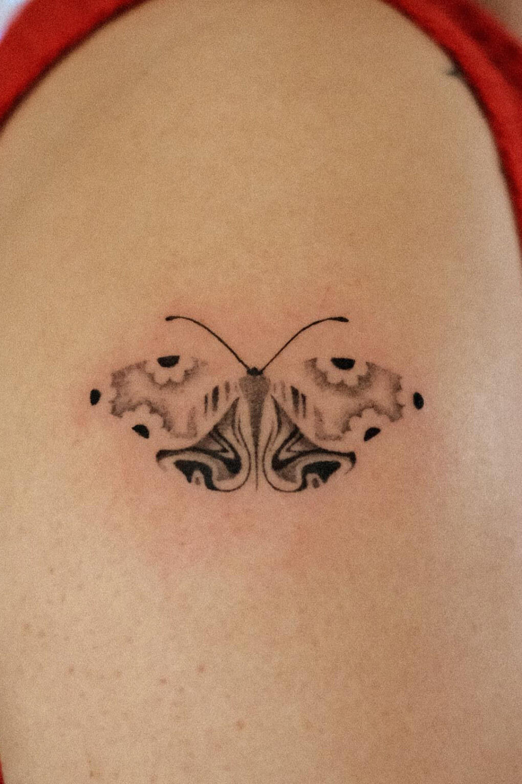 Moth Daisy Tattoo