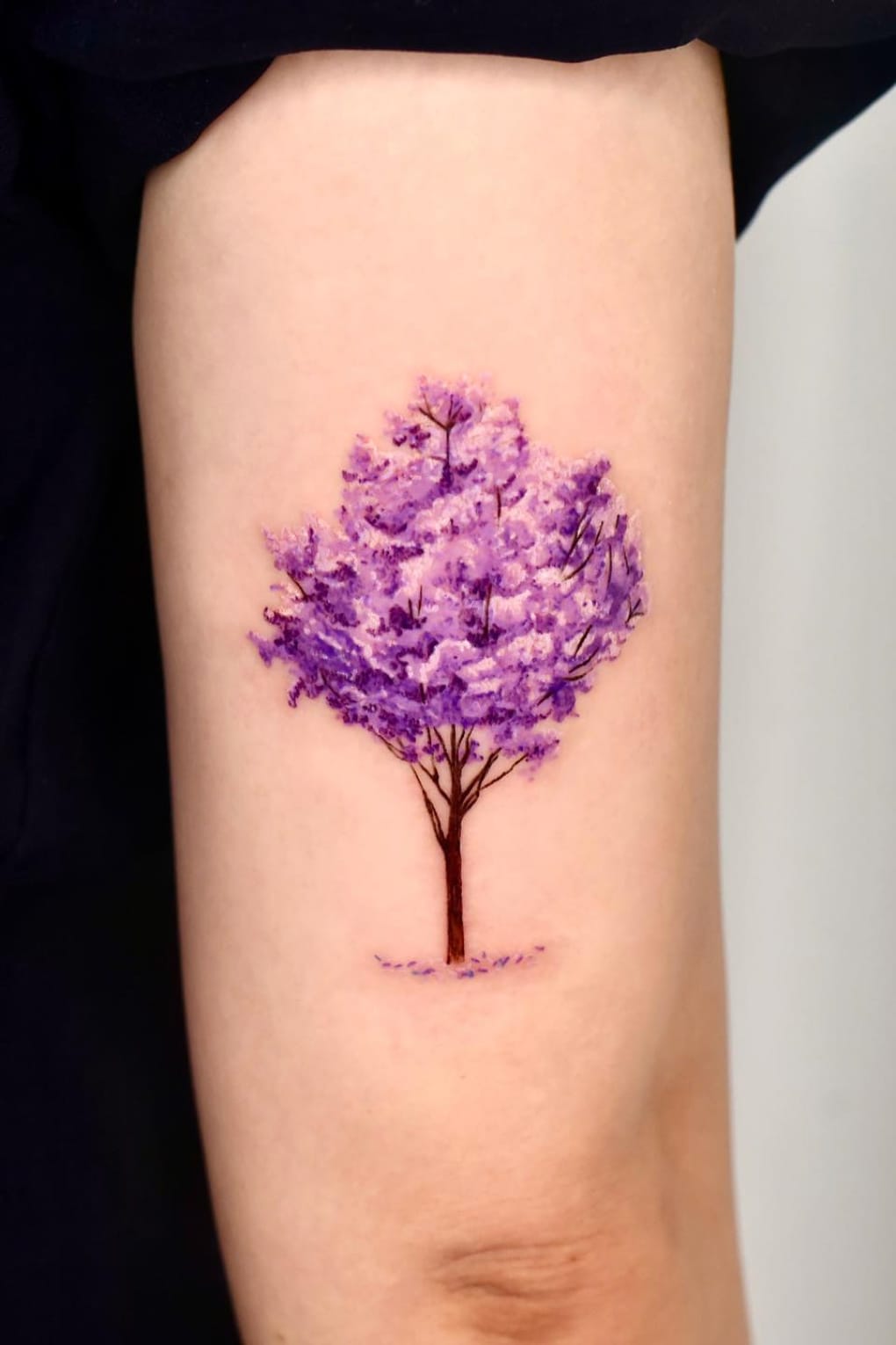 Purple Tree Tattoo