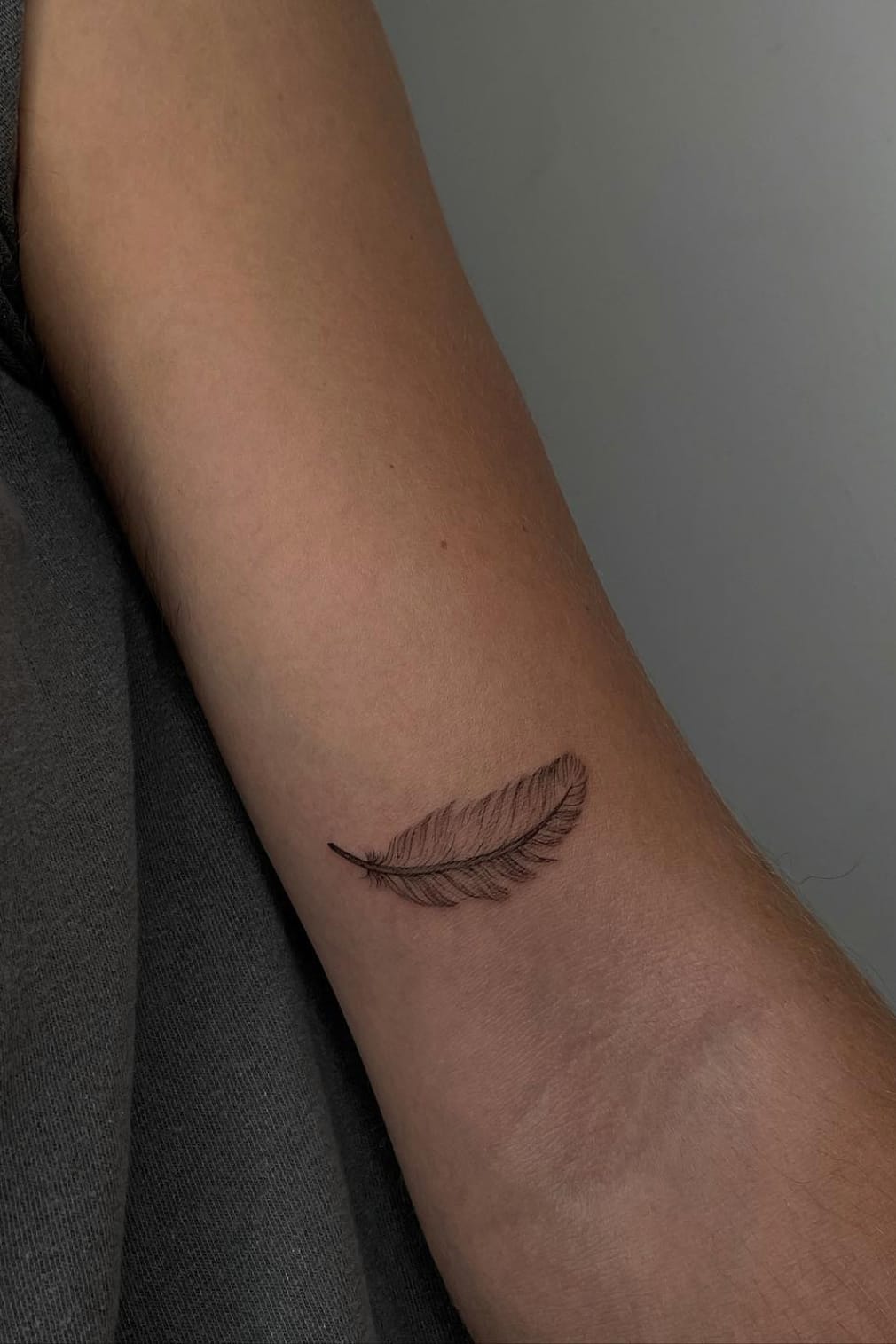 Small Feather Tattoo