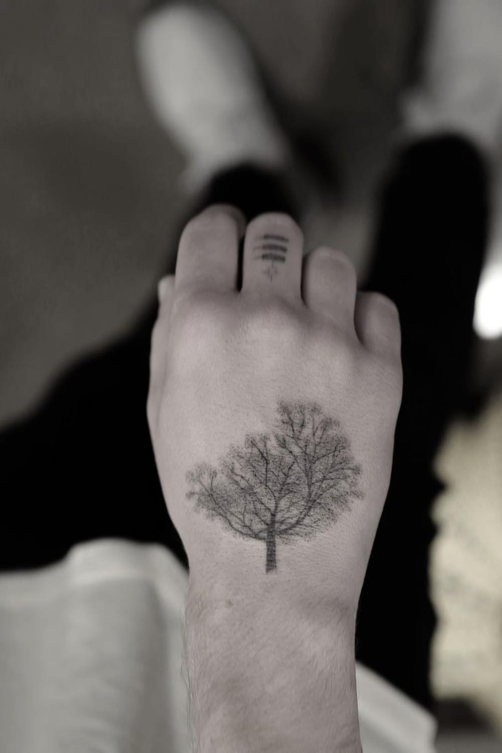 Tree Tattoo on Hand