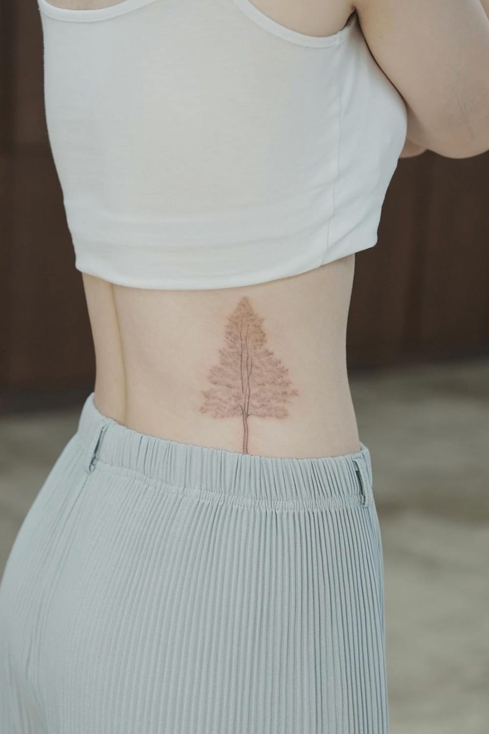 Tree Tattoo on Lower Back