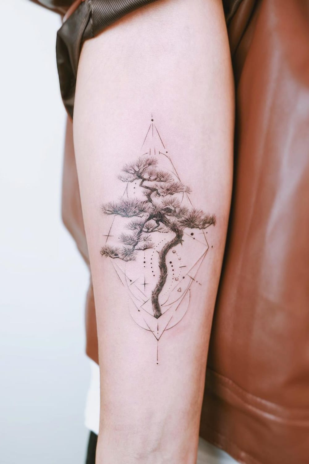 Tree Tattoo with Geometry