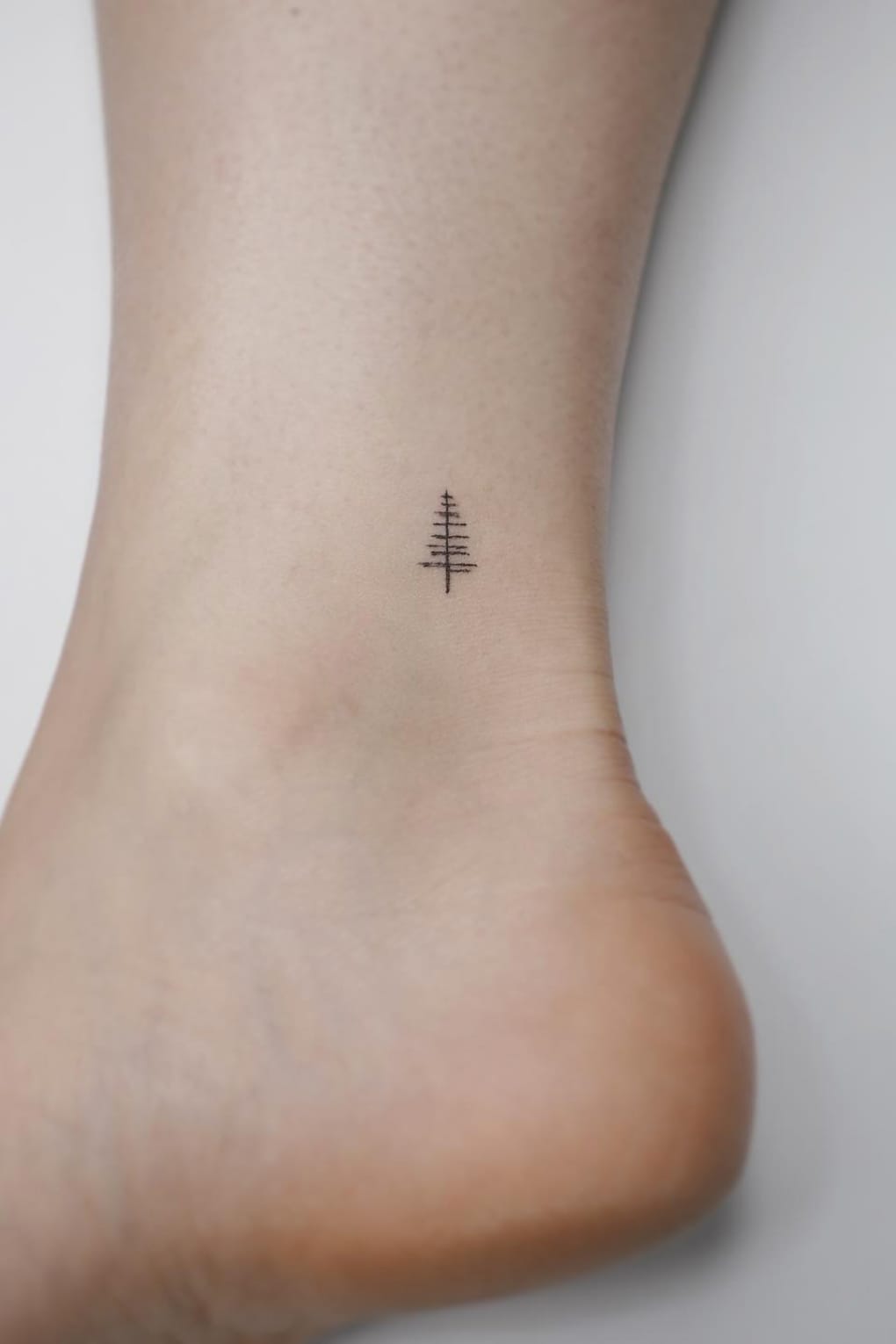 Tree tattoo on Ankle