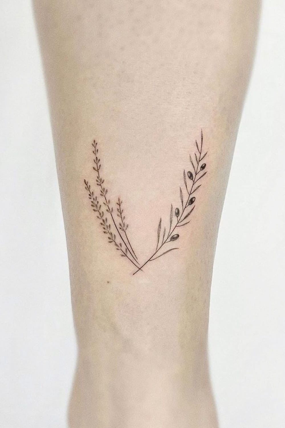 Olive and Lavender Tattoo