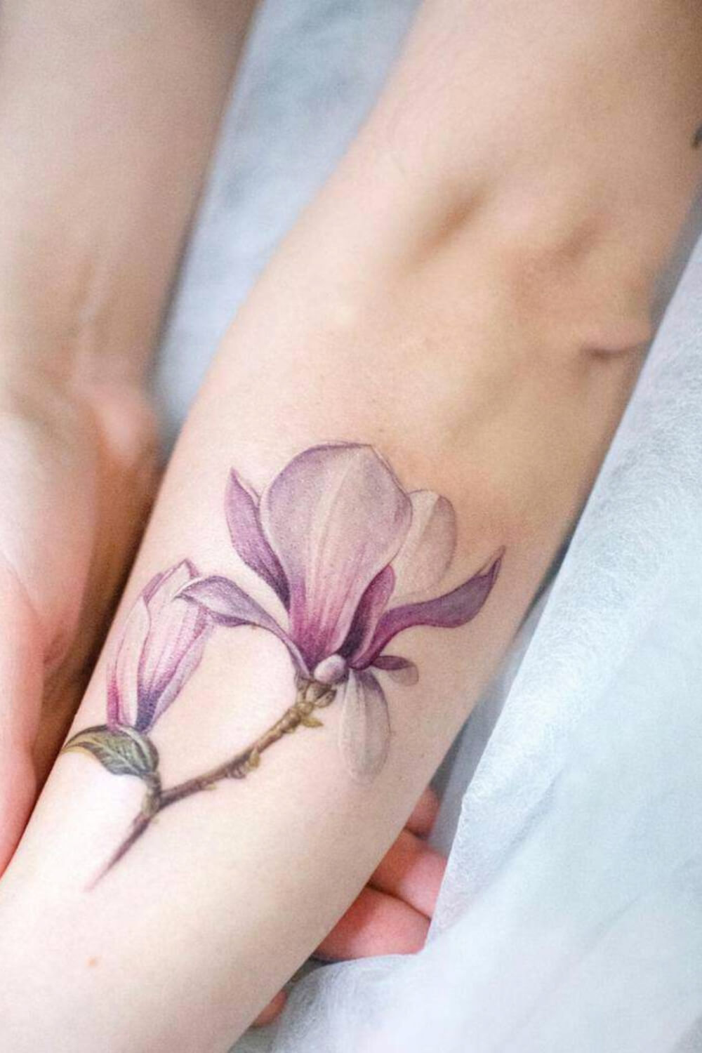 Color Magnolia Tattoo