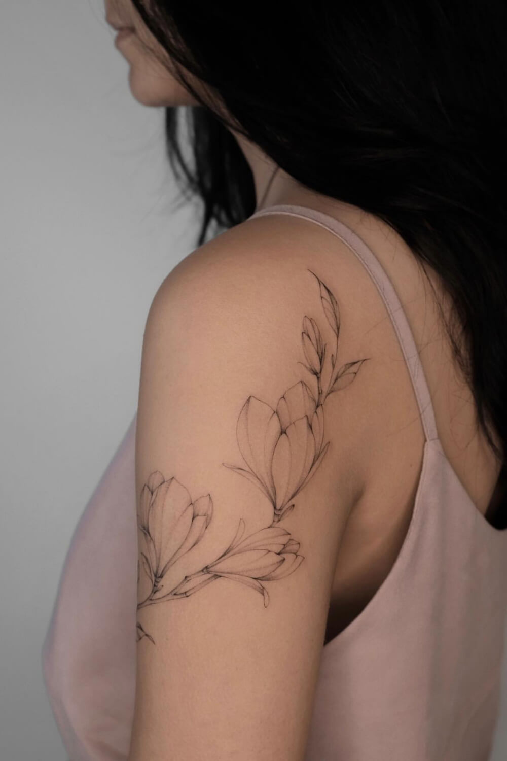 Magnolia Tattoo For Women