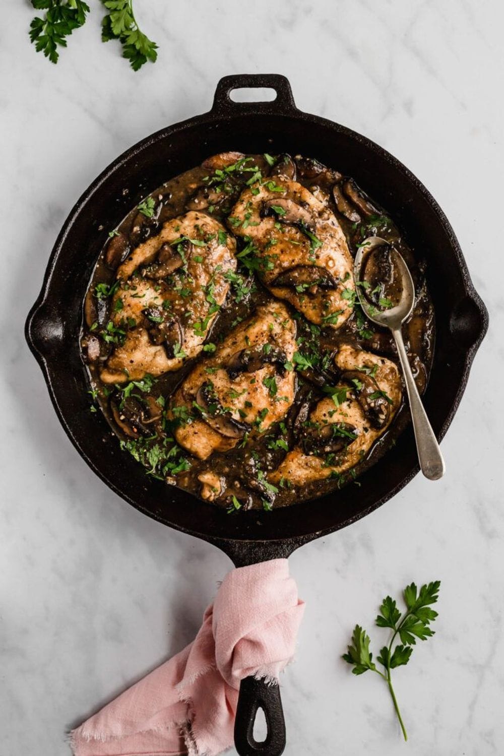 The Easiest Healthy Chicken Marsala