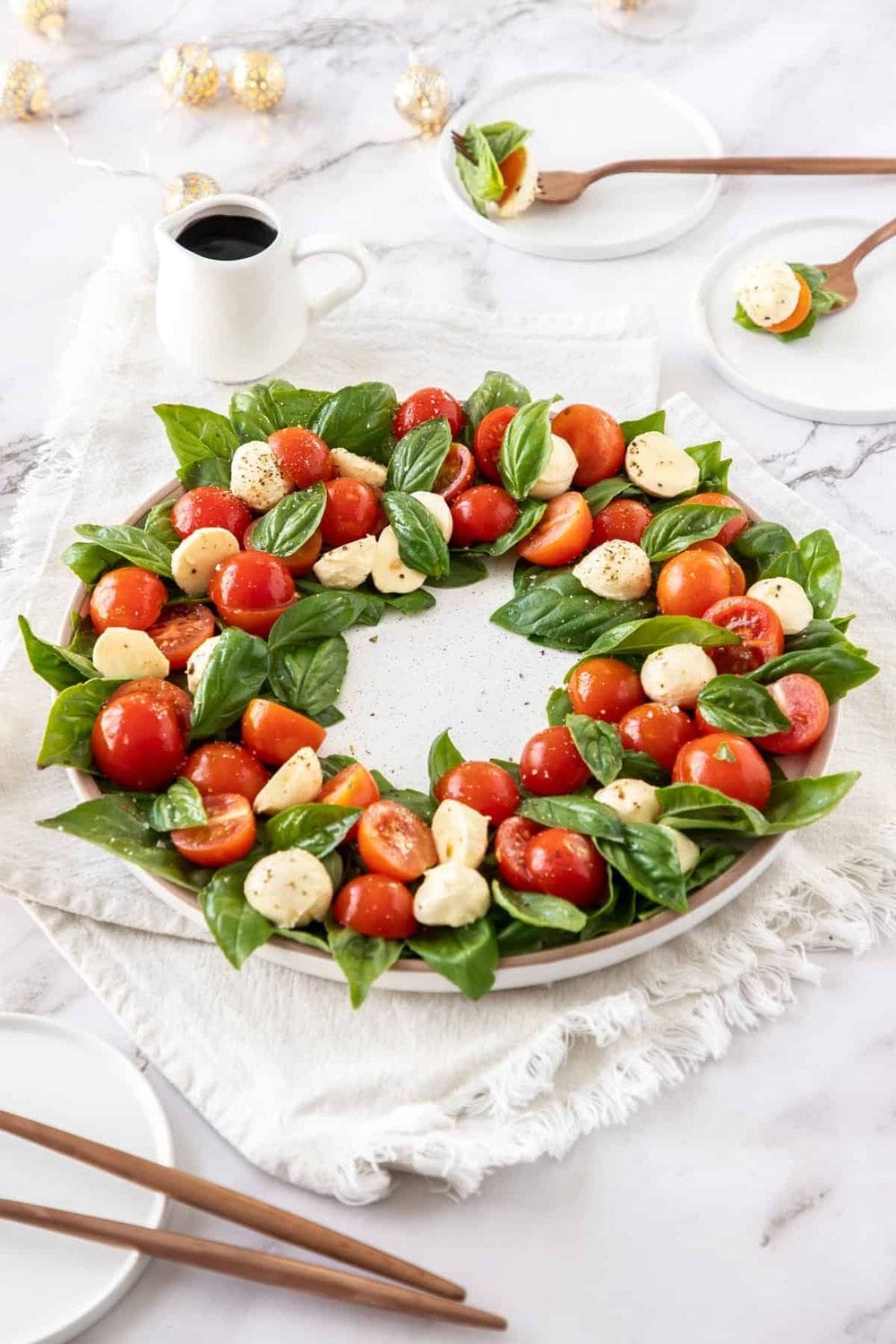 Caprese Christmas Wreath