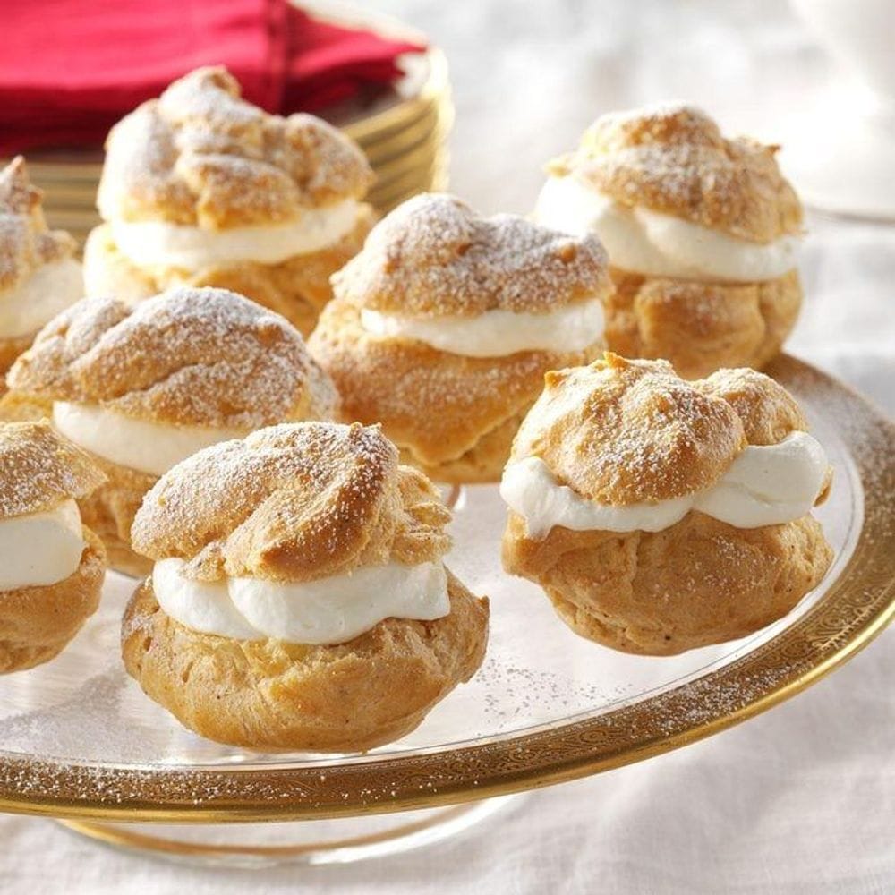 Eggnog Cream Puffs