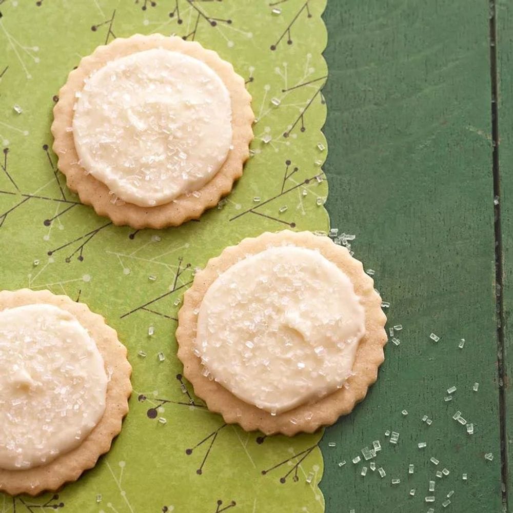 Eggnog-Frosted Nutmeg Sugar Cookies