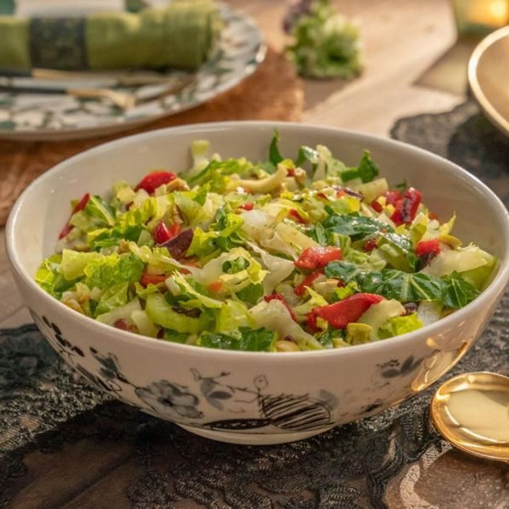 Olive and Celery Salad with Roasted Red Peppers